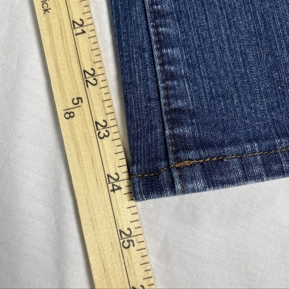 Southpole Jeans Womens 9 Bootcut Flare Mid Rise Medium Wash Pocket Bling Stretch - Picture 11 of 13